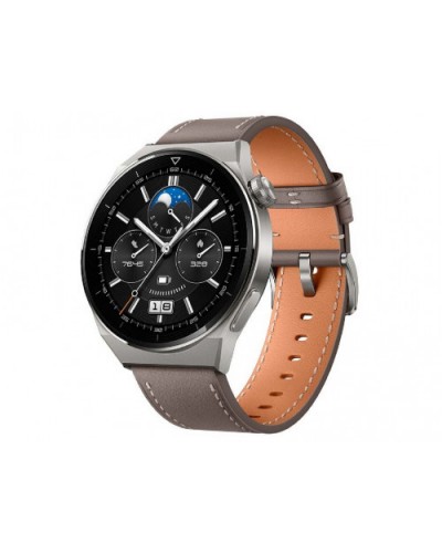 HUAWEI Watch GT 3 Pro Titanium 46mm Gray Leather Strap
