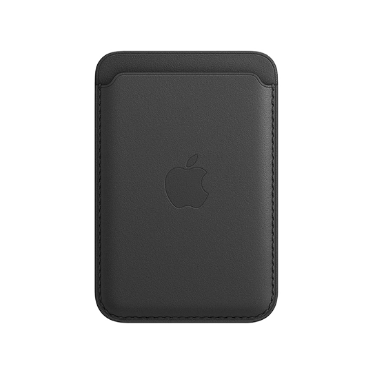 iPhone Leather wallet with MagSafe Black