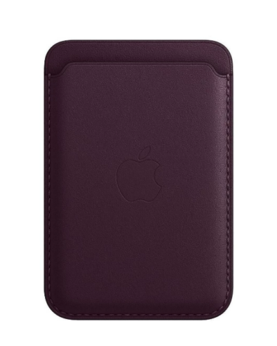 iPhone Leather wallet with MagSafe Dark Cherry