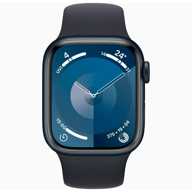 Apple Watch Series 9 GPS 41mm MR8W3 Midnight Aluminium Case Midnight Sport Band S/M