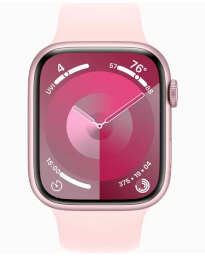 Apple Watch Series 9 GPS 41mm MR933 Pink Aluminium Case, Light Pink Sport Band S/M