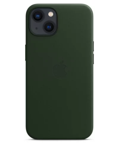 Original iPhone 13 Leather Case Sequoia Green