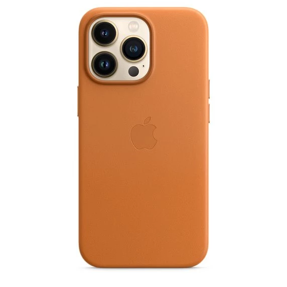 Original iPhone 13 Pro Leather Case Golden Brown