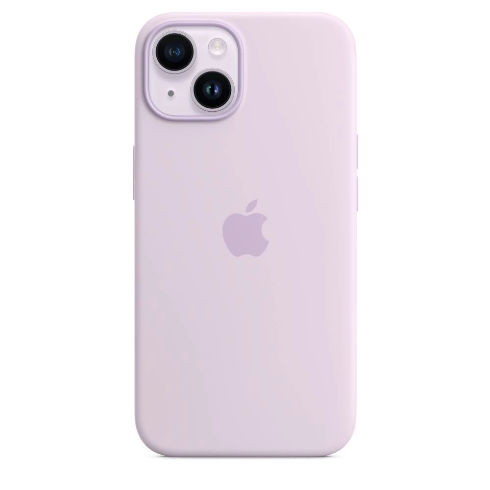 Original iPhone 14 Silicone Case with MagSafe Lilac