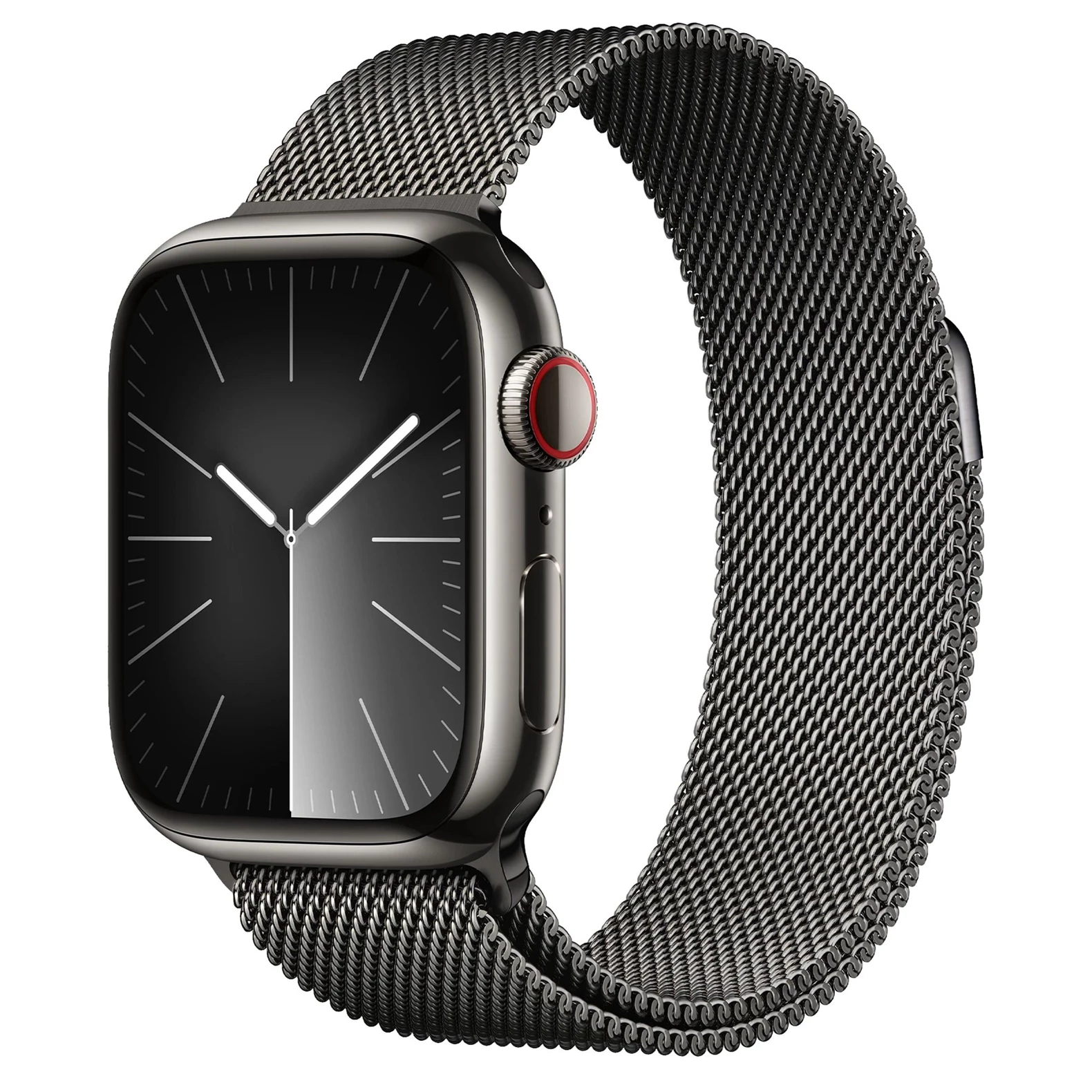 Apple Watch Series 9 GPS + LTE  41mm MRJA3 Graphite Stainless Steel Case, Graphite Milanese Loop