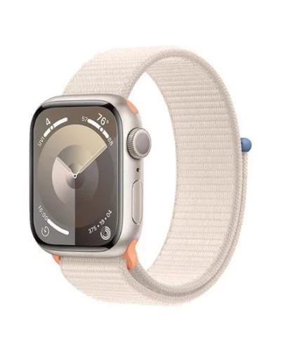 Apple Watch Series 9 GPS 45mm MR983 Starlight Aluminium Case, Starlight Sport Loop