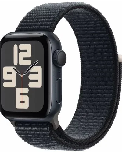 Apple Watch SE (2023) GPS 44mm MREA3 Midnight Aluminium Case, Midnight Sport Loop