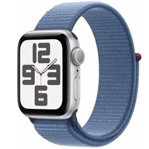 Apple Watch SE (2023) GPS + LTE 40mm MRGQ3 Silver Aluminium Case, Winter Blue Sport Loop