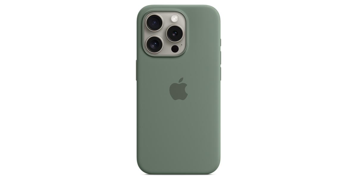 Original iPhone 15 Pro Silicone Case Cypress