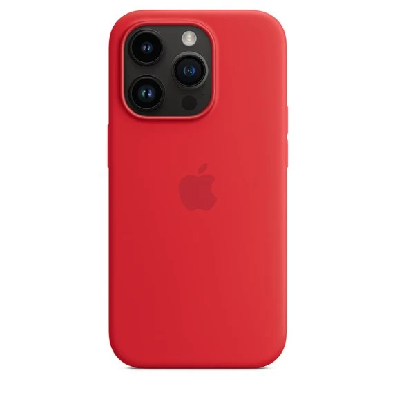 Original iPhone 14 Pro Silicone Case Red
