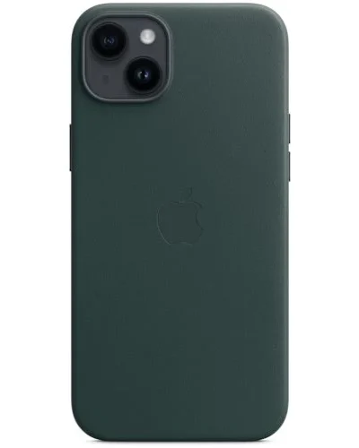 Original iPhone 14 Plus Leather Case Forest Green