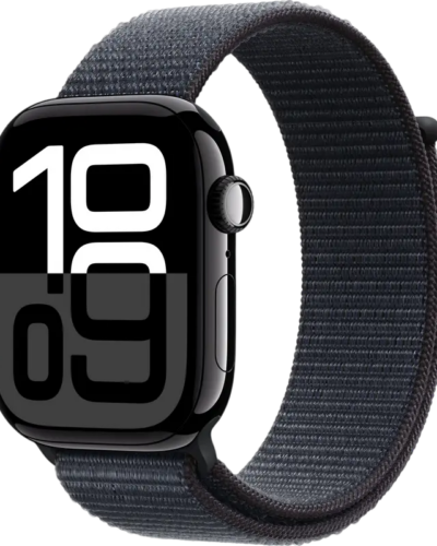 Apple Watch Series 10 GPS 46mm MWWR3 Jet Black Aluminum case with Ink Sport Loop