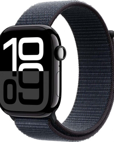 Apple Watch Series 10 GPS 42mm MWWG3 Jet Black Aluminum case with Ink Sport Loop