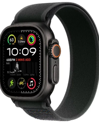 Apple Watch Ultra 2 2024 GPS + LTE 49mm MX4U3 Black Titanium, Black Trail Loop, S/M