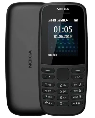 Nokia 105 2019 Dual Sim Black