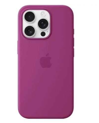 Original iPhone 16 Pro Silicone Case with MagSafe Fuchsia