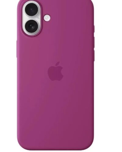 Original iPhone 16 Plus Silicone Case with MagSafe Fuchsia