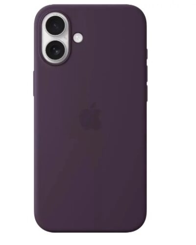 Original iPhone 16 Plus Silicone Case with MagSafe Plum