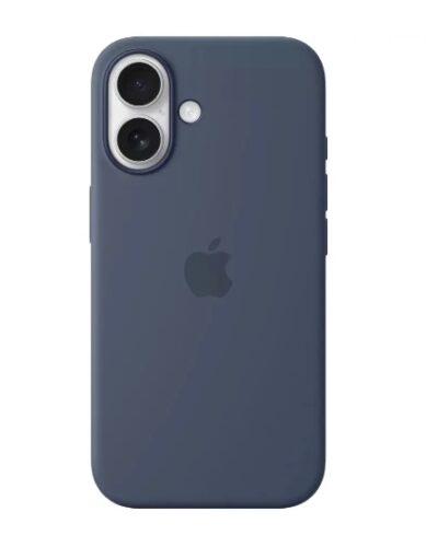 Original iPhone 16 Silicone Case with MagSafe Denim