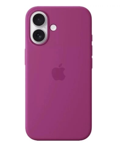 Original iPhone 16 Silicone Case with MagSafe Fuchsia