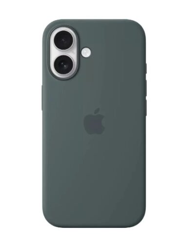 Original iPhone 16 Silicone Case with MagSafe Lake Green