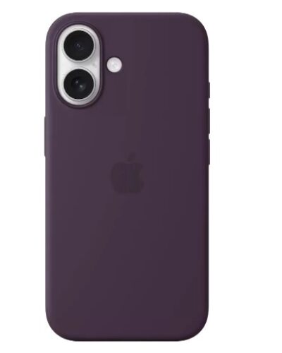 Original iPhone 16 Silicone Case with MagSafe Plum