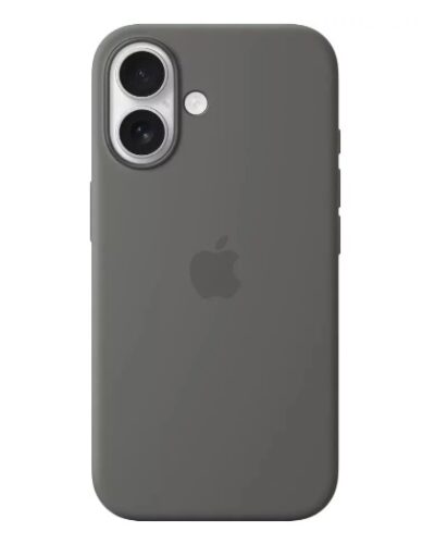 Original iPhone 16 Silicone Case with MagSafe Stone Gray