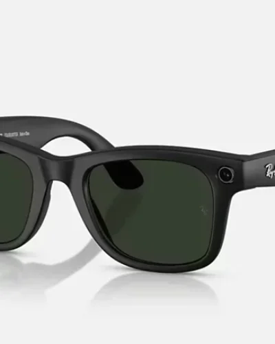 Ray-Ban Meta Wayfarer Matte Black, Transitions G-15 Green RW4006 150-M