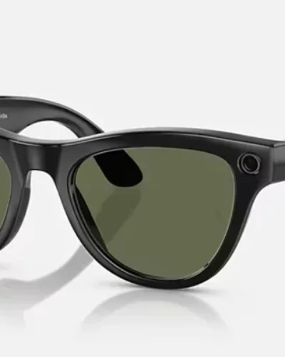 Ray-Ban Meta Skyler Shiny Black, Polar G-15 Green RW4010 150-M