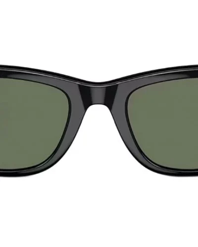 Ray-Ban Meta Wayfarer Shiny Black, G-15 Green RW4006 150-L
