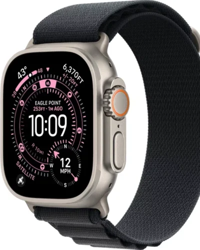 Apple Watch Ultra 3 (2025) Natural Titanium Case, Alpine Loop Black