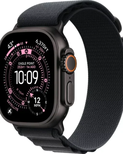 Apple Watch Ultra 3 (2025) Black Titanium Case, Alpine Loop Black