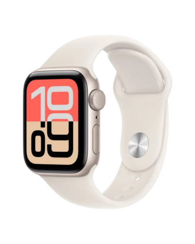 Apple Watch SE 3 (2025) GPS 40mm MEH54 Starlight Aluminum Case with Starlight Sport Band M/L