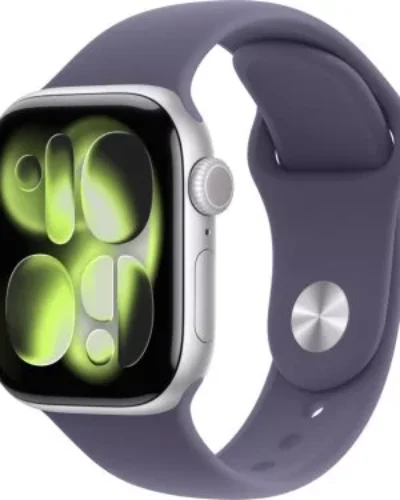 Apple watch Series 11 GPS + LTE 46mm MFCP4 Silver Aluminium Case with Purple Fog Sport Band – S/M