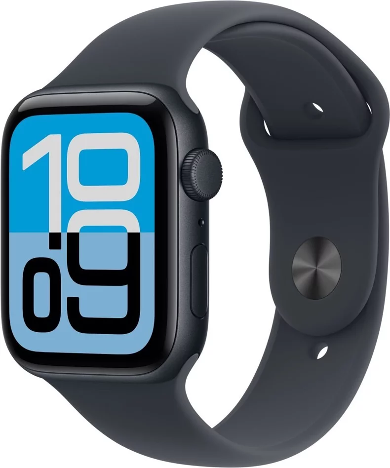 Apple Watch SE 3 (2025) GPS 44mm MEHN4 Midnight Aluminum Case with Midnight Sport Band S/M