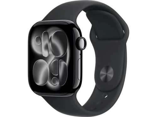 Apple Watch Series 11 GPS 46mm MEUX4 Jet Black Aluminium Case Jet Black Sport Band M/L