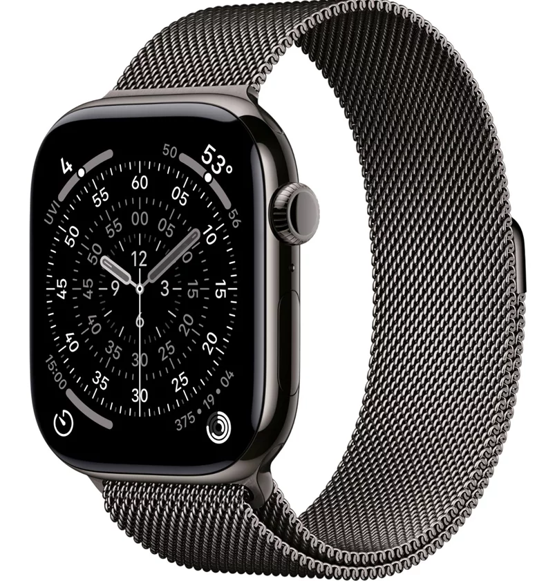 Apple watch Series 11 GPS + LTE 46mm MFD34 Slate Titanium Case Slate Milanese Loop – S/M