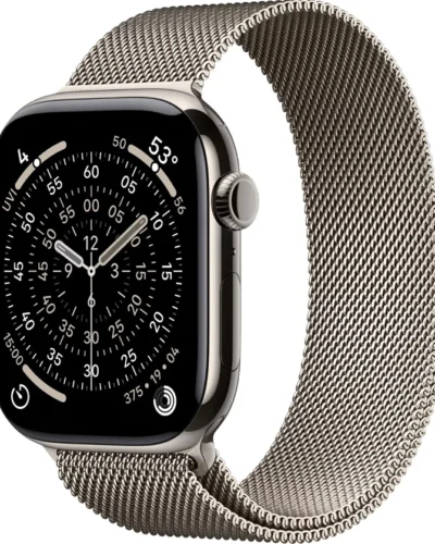 Apple watch Series 11 GPS + LTE 46mm MFD04 Natural Titanium Case Natural Milanese Loop – M/L