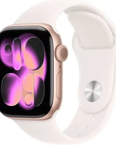 Apple watch Series 11 GPS + LTE 46mm MFCJ4 Rose Gold Aluminium Case with Light Blush Sport Band – M/L
