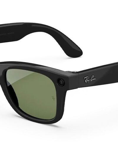 Ray-Ban Meta Wayfarer Shiny Black, G15 Green RW4008 150-L