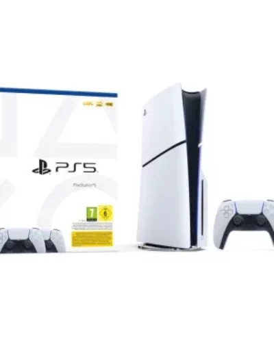 Sony PlayStation 5 Slim Standard Edition 1TB with 2x DualSense White