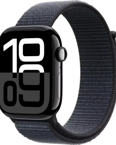 Apple Watch Series 10 GPS 46mm MWWR3 Jet Black Aluminum case with Ink Sport Loop