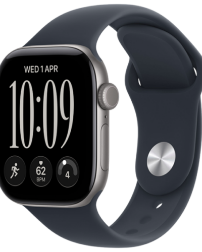 Apple Watch Series 12 GPS 46mm MJEH4 Space Grey Aluminium Case with Navy Blue Sport Band S/M