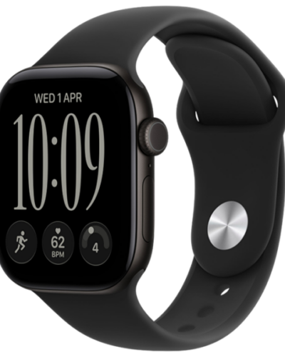 Apple Watch Series 12 GPS 46mm MJEL4 Black Aluminium Case with Black Sport Band M/L