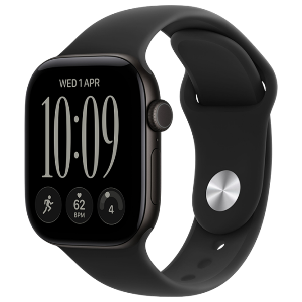 Apple Watch Series 12 GPS 46mm MJEL4 Black Aluminium Case with Black Sport Band M/L